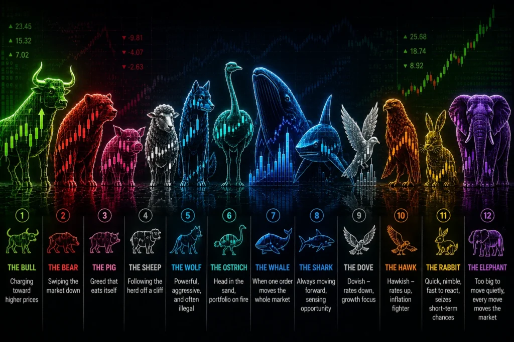 12 Stock Market Animals & Their Meanings You Should Know